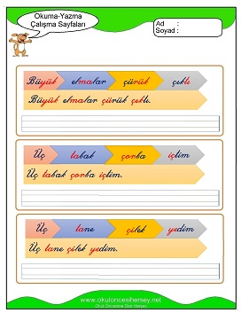 ç sesi Çalışma Sayfaları